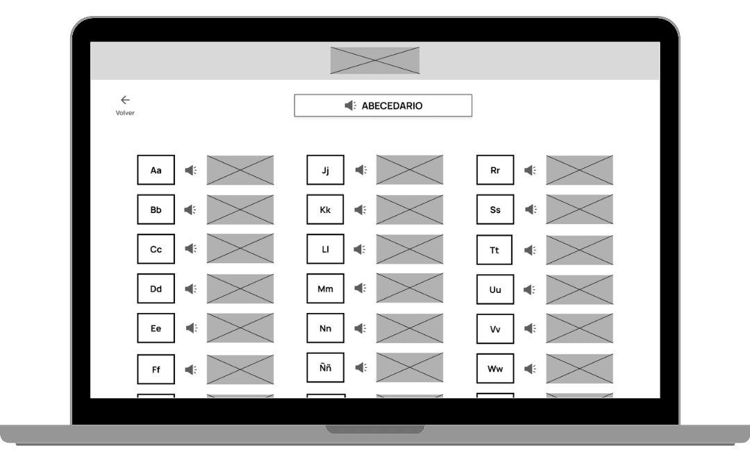 Digital Wireframes de Letra a Letra - Laptops