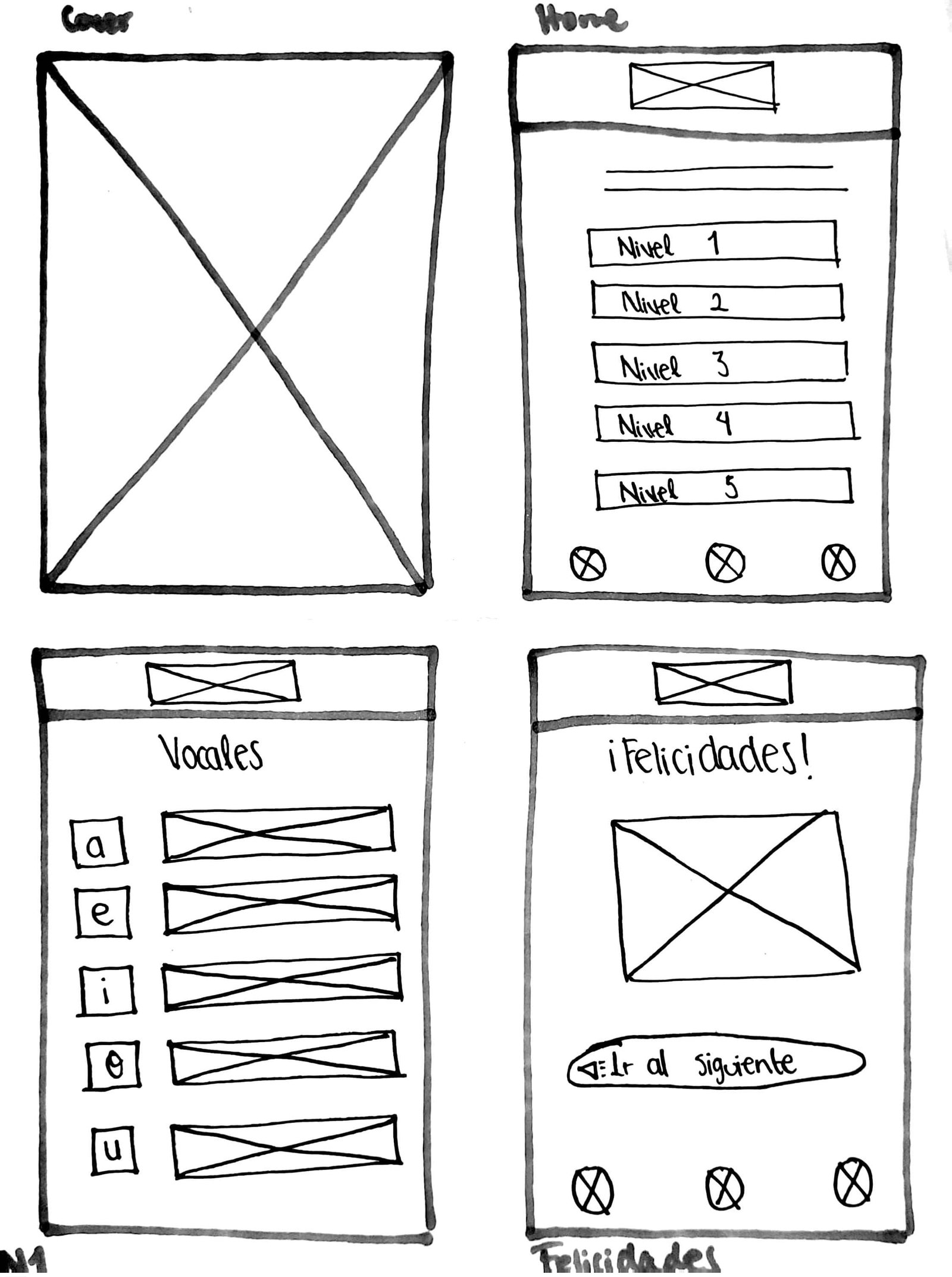 Paper Wireframes de Letra a Letra - Mobile