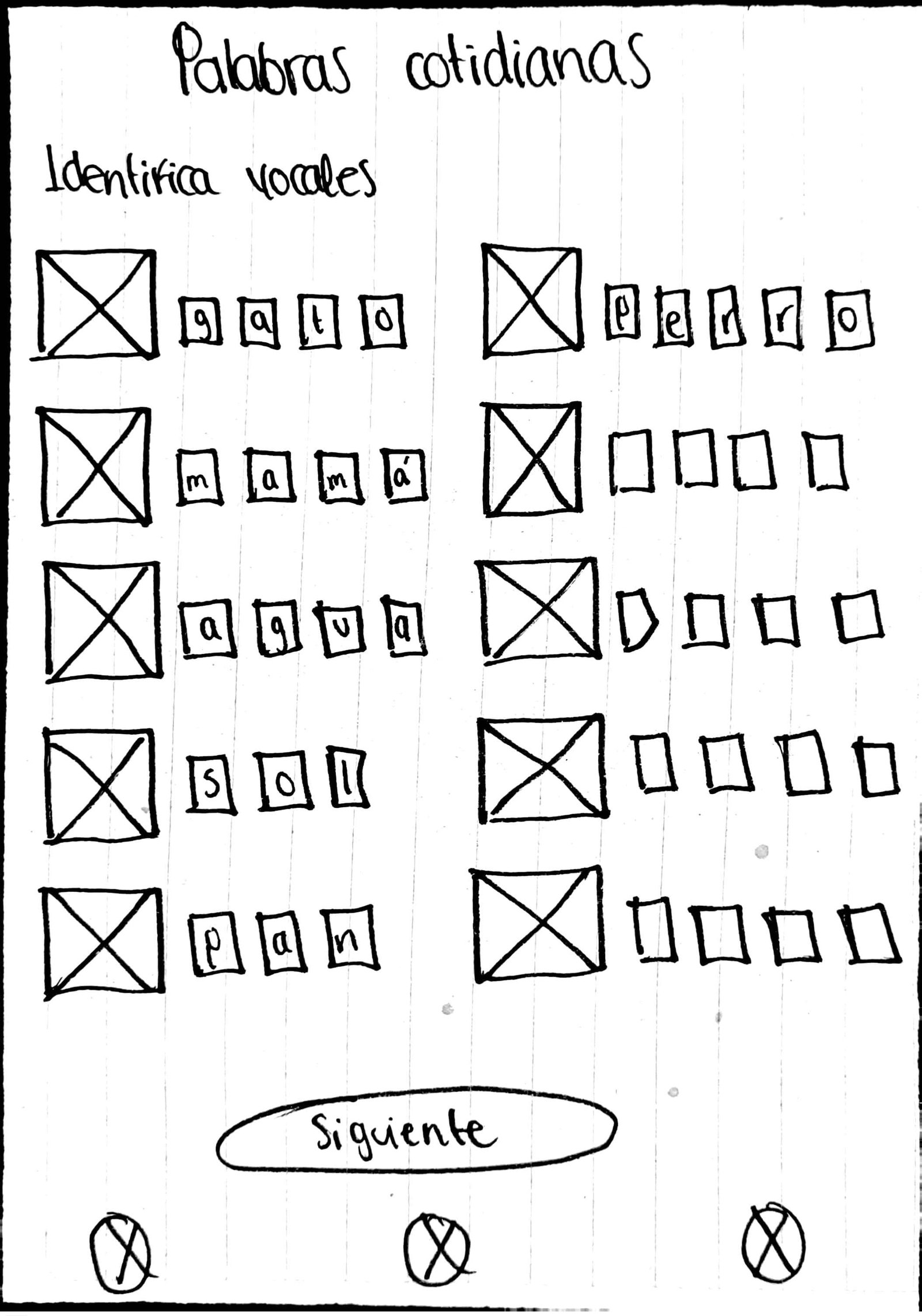 Paper Wireframes de Letra a Letra - Tablet