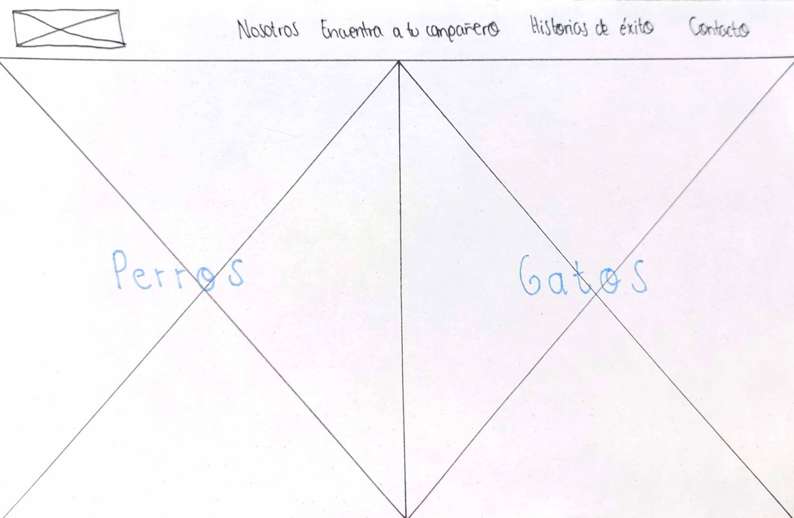 Encuentra a tu compañero Patitas Unidas Wireframe